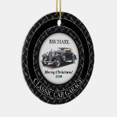 Antiek klassieke autogarage keramisch ornament (Rechts)