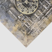 Antiek kloktoren | ontkoppeling van Steampunk Tissuepapier (Detail)