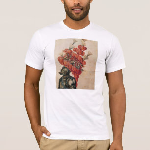 ANTIEK KNIGHT HELMET, DRAGONS EN RODE VREEMDEN T-SHIRT