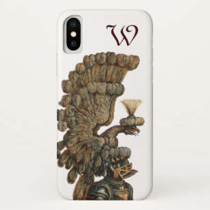 ANTIEK KNIGHT HELMET MET ELGF-monogram iPhone X Hoesje