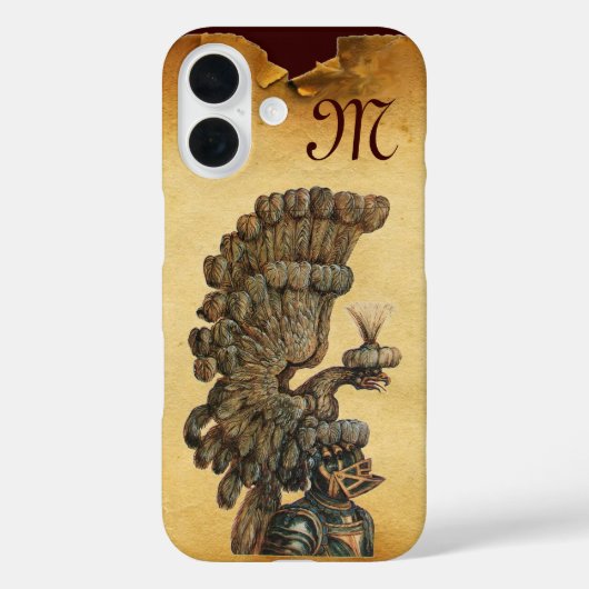 ANTIEK KNIGHT HELMET MET ELGF-parchment Case-Mate iPhone Case (Achterkant)