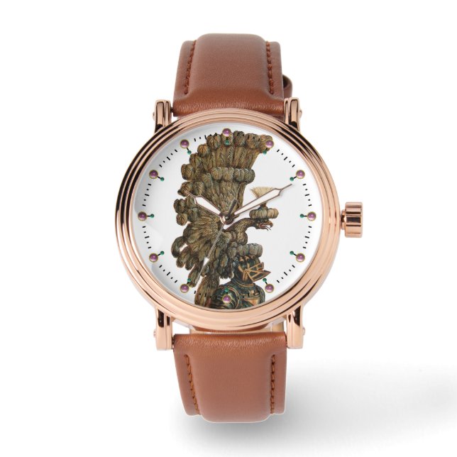 ANTIEK KNIGHT HELMET MET ELLE HORLOGE (Voorkant)