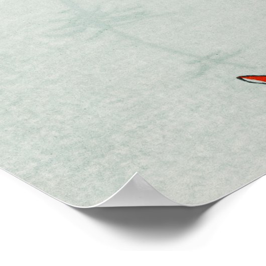 Antiek Koi Goldfish Japans Woodblock Print (Hoek)