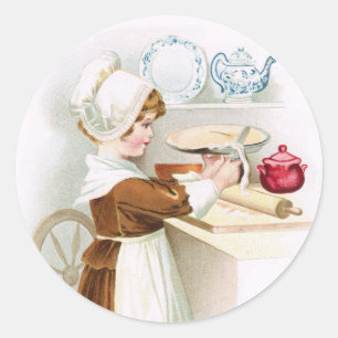 Antiek koloniale liefhebber die een pietlutser maa ronde sticker