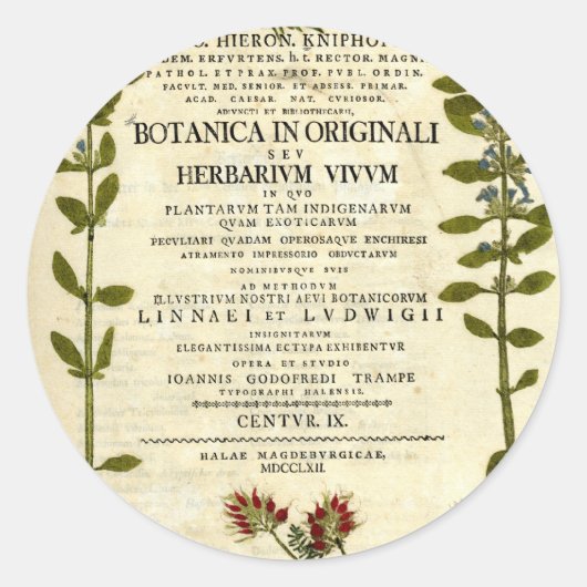 Antiek kookplaat ronde sticker (Voorkant)