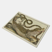 Antiek krokodilslang deurmat (Schuin)