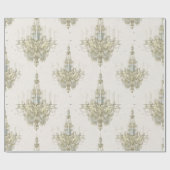 Antiek kroonluchter decoupage/geschenkverpakking p cadeaupapier (Vlak)