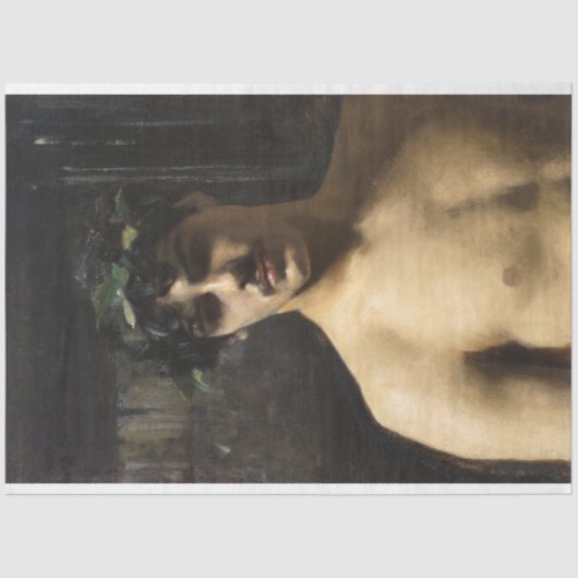 Antiek kunstwerk Grieks God Man Decoupage Tissuepapier (Voorkant)