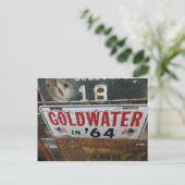 Antiek Label Goldwater Briefkaart (Staand voorkant)