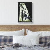 Antiek lamp canvas afdruk (Insitu (Slaapkamer))