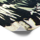  Antiek landschap Waterverf Fiesole Italië Poster (Hoek)