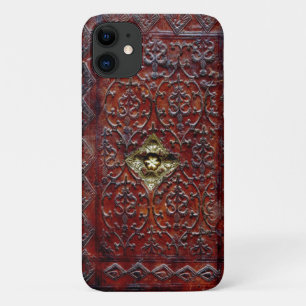 Antiek leder Book Bibliophile iPhone case