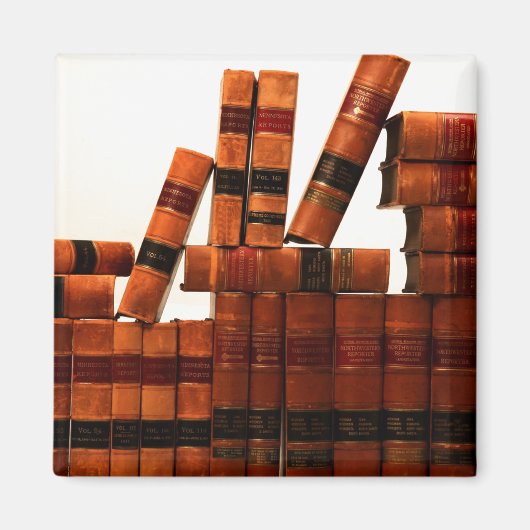 Antiek lederboeken magneet (Voorkant)