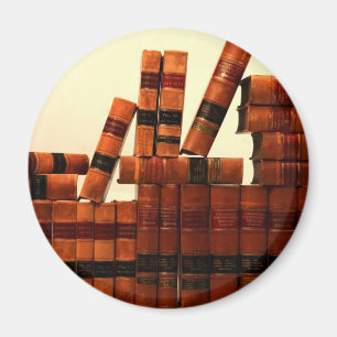 Antiek lederboeken magneet