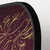 antiek lederen look monogram pickleball paddle (Links Detail)