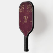antiek lederen look monogram pickleball paddle (Links)