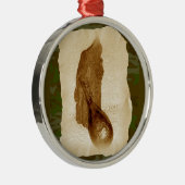 Antiek lederfles metalen ornament (Rechts)