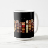 Antiek leerlingenbindboeken uit de 18e eeuw koffiemok (Voorkant rechts)