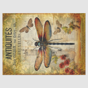  Antiek libel decoupage Tissuepapier