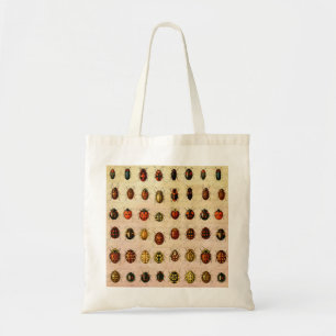 Antiek Lieveheersbeestje Exemplaar Patroon Antieke Tote Bag
