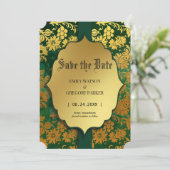 Antiek lijst, oud goud met uitzondering van de dat save the date (Staand voorkant)