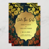 Antiek lijst oud goud met uitzondering van de datu save the date (Voorkant / Achterkant)