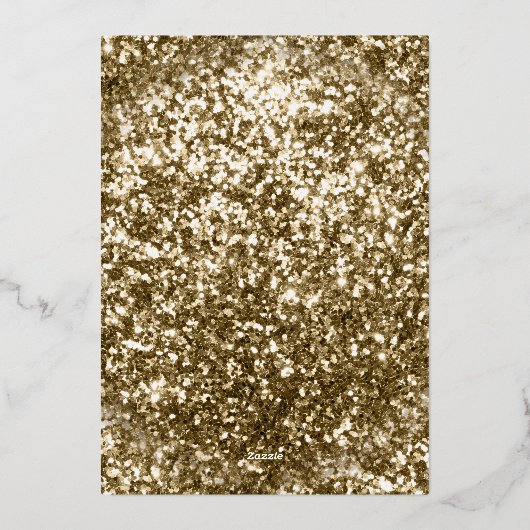 Antiek Lijst Plum Paarse Islamitische bruiloft Gou Folie Uitnodiging (Achterkant)