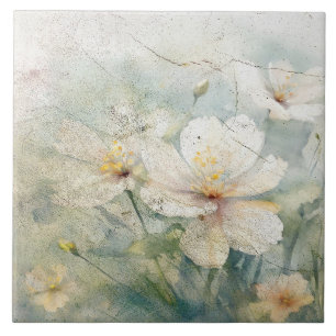 Antiek look Bloemen Ontwerp 339 Tegeltje