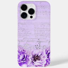 ANTIEK LOOKLAVENDER SCRIPT & FLOWERS Case-Mate iPhone 14 PRO MAX HOESJE