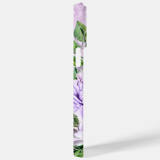 ANTIEK LOOKLAVENDER SCRIPT & FLOWERS Case-Mate iPhone CASE (Achterkant / Rechts)