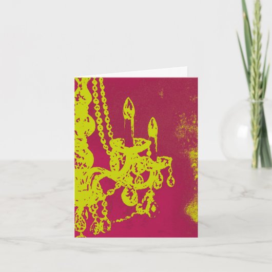 Antiek luchters ~ Card Bedankkaart (Voorkant)