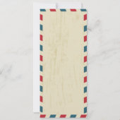 Antiek luchtpost bruiloft kaart (Achterkant)