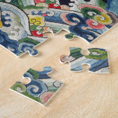  antiek luipaard legpuzzel (Zijkant)