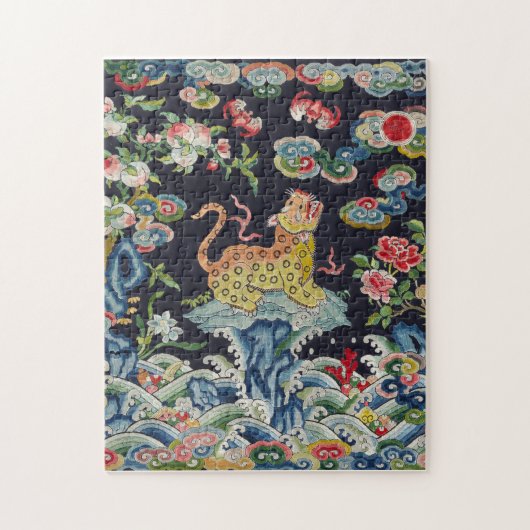  antiek luipaard legpuzzel (Verticaal)