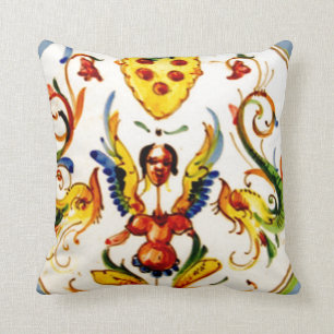 Antiek Majolica Pottery Art Kussen