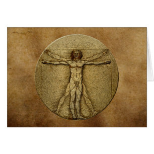 Antiek Man van Da Vinci-Kaart