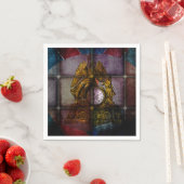 Antiek Mantle Clock Paper Napkins Servetten (Insitu)
