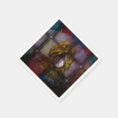 Antiek Mantle Clock Paper Napkins Servetten (Hoek)