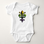 Antiek Mardi Gras Fleur Romper (Voorkant)