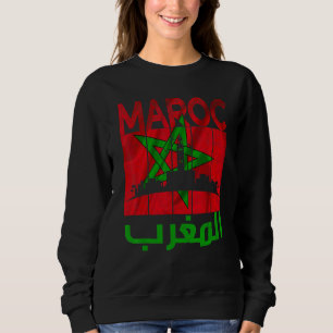 Antiek Marokko  Ik hou van Marokko Kaart Marokko V Trui