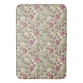 Antiek Mauve Rozen op Mint Badmat (Voorkant Verticaal)