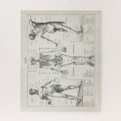  Antiek medisch anatomisch anatomisch diagram Legpuzzel (Verticaal)
