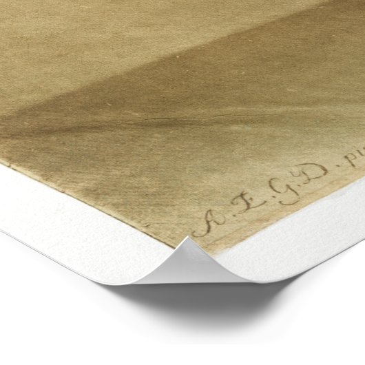 Antiek medisch anatomisch anatomisch diagram Poster (Hoek)