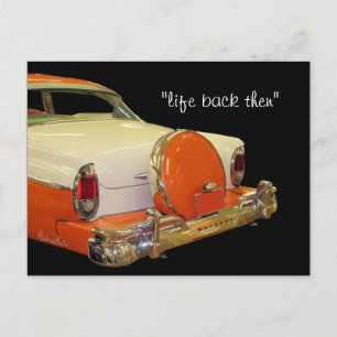Antiek Merc Car Briefkaart-aanpassen Briefkaart