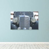 antiek mercedes 2 canvas afdruk (Insitu (Houten vloer))