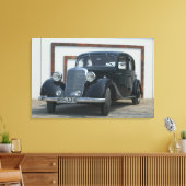 antiek mercedes 3 canvas afdruk (Insitu (Woonkamer))