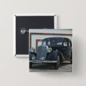 antiek mercedes 3 vierkante button 5,1 cm (Voorkant /achterkant)