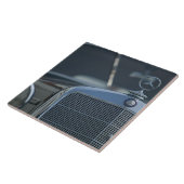 antiek mercedes 4 tegeltje (Zijkant)