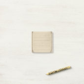 Antiek met gekoppelde onderdruk Post-it® Notes (Op bureau)