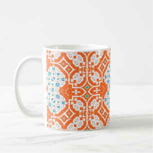 Antiek mexicaanse talavera-keramiek.  naadloos koffiemok